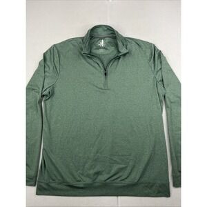 johnnie-O Men's Large Green 1/4 Pullover Zip Flex Performance Golf Lightweight